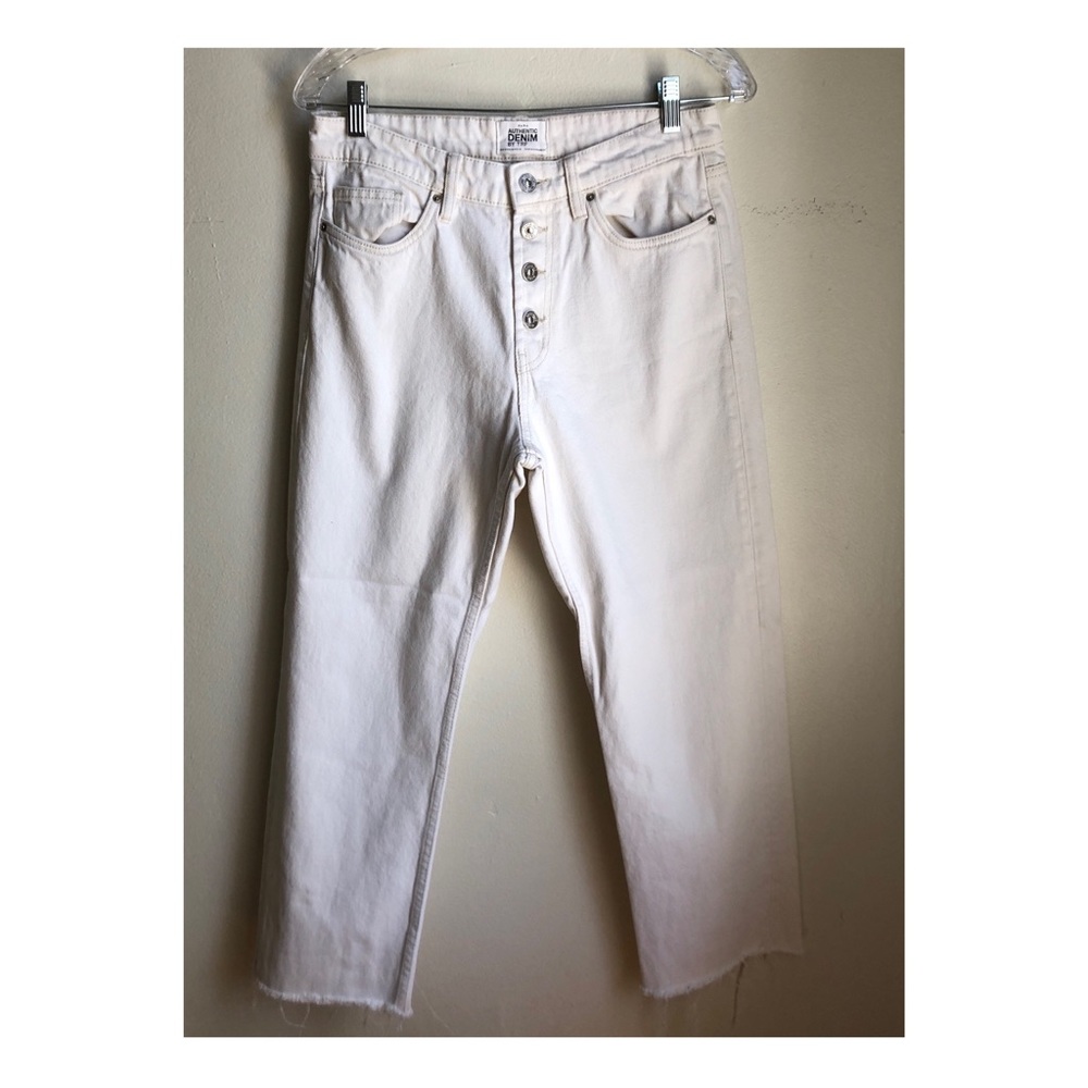 Zara off white jeans
